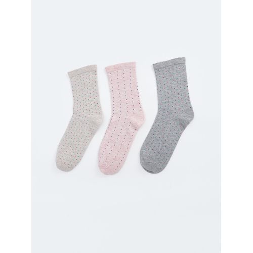 Patterned Womens Ankle Socks 3-Pack