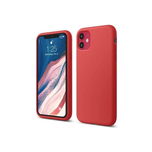 Compatible with iPhone 11 Soft Silicone Back Case Cover Matte Finish Rubber Full Body Shockproof Protection Soft Microfiber Lining