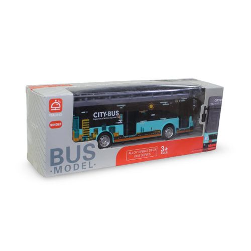 City Service Explorer Pull-Back Bus Model – Aqua