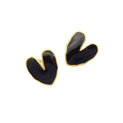 Heart Stud Earrings Gold Plated Cute Small Heart Stud Earrings for Women Jewelry Gift