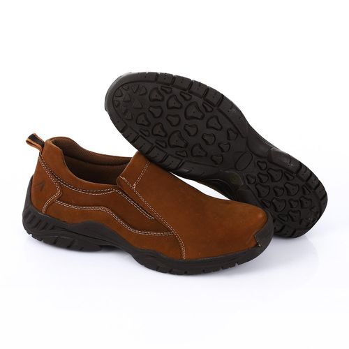 حذاء كاجوال مخيط بمقدمة مستديرة - هافانا