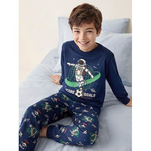 Crew Neck Boy's Pyjama Set