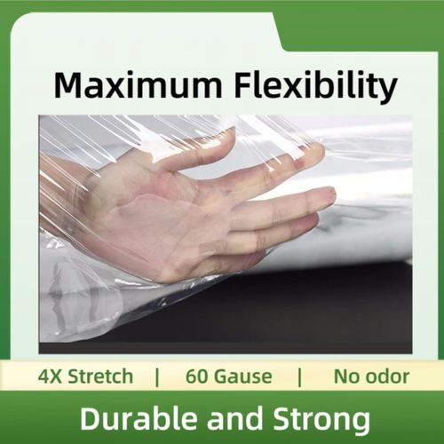 Stretch Wrap Film Heavy Duty 11.8 inch Wide 1000ft Shrink Wrap Roll Self Adhering Packing Supplies for Moving, Packing and Pallet Furniture