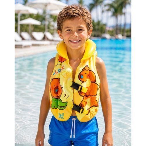 3-in-1 Kids Life Jacket with Swimming Arm Floats & Neck Support – Suitable for 7+ Years