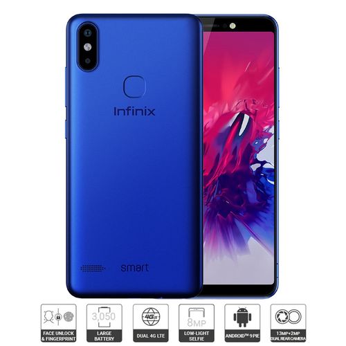 موبايل انفنکس Infinix X5516 Smart 3 - 5.5-inch 16GB/2GB Mobile Phone -Blue من جوميا