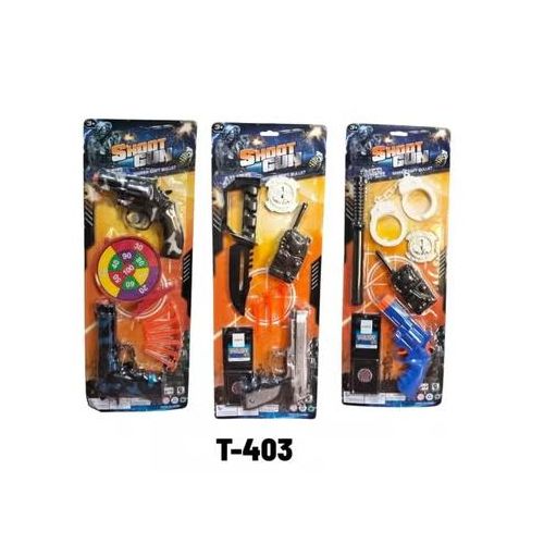 Silver Toy Gun for Kids with Soft Foam Bullets, Pretend Play and Target Shooting Toy, Toy Pistol in Blister Card Packaging, Suitable for Ages 3+
