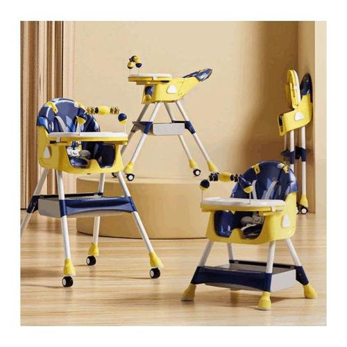 كرسي طعام جلد مبطن مرحلتين مع العاب, ( E560 Kidillo)