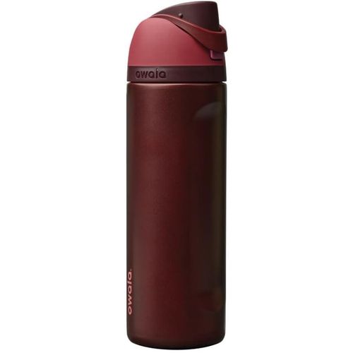 FreeSip Stainless Steel Insulated Water Bottle with Straw, BPA-Free Sports Water Bottle, Great for Travel, 40 oz, Retro Boardwalk 800 ml-BERGANDY