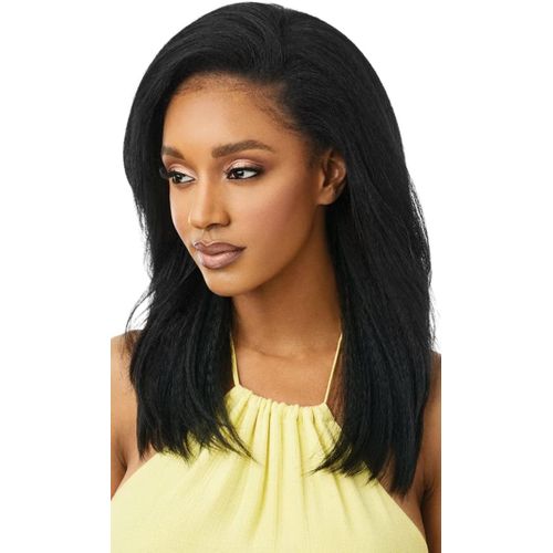 باروكة شعر صناعي قصير مستقيم بلون اسود شعر حراري فايبر