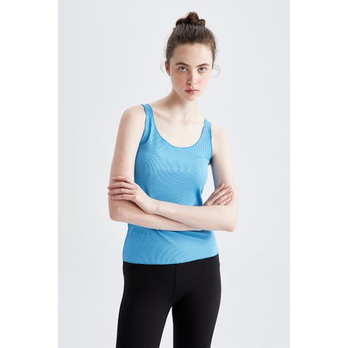 Woman Crew Neck Slim Fit Athlete - Blue