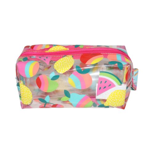 Stripe Fruit Clear Pencil Case, Pvc