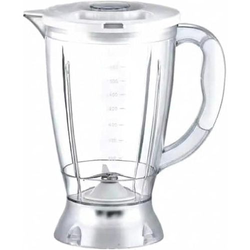 Shafshaq (Pitcher/Container) Blender compatible with Brownie 7*1, transparent with a silver base