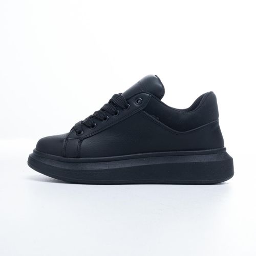 Men's Black Casual Sneakers Premium Imported Leather Orthopedic Insole Flexible Pure Sole Comfortable Fashion Shoes