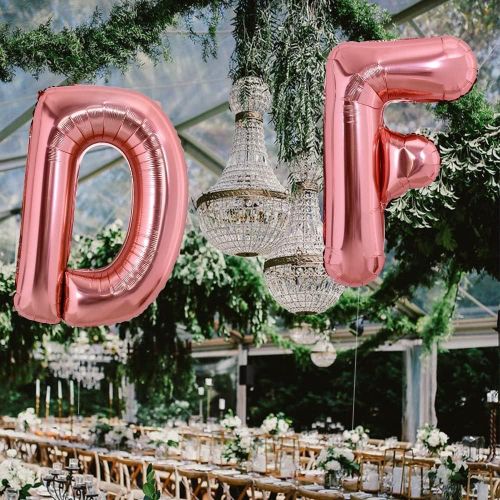 Letter Balloons for Party Decorations Birthday Balloons Rose Gold Rose Gold Letter K