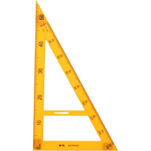 مسطرة مثلثة كبيرة من Chenguang، بزاوية 60 درجة لقياسات هندسية دقيقة 50 سم - لا:ARL960N9