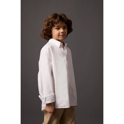 Boy Long Sleeve Shirt - White