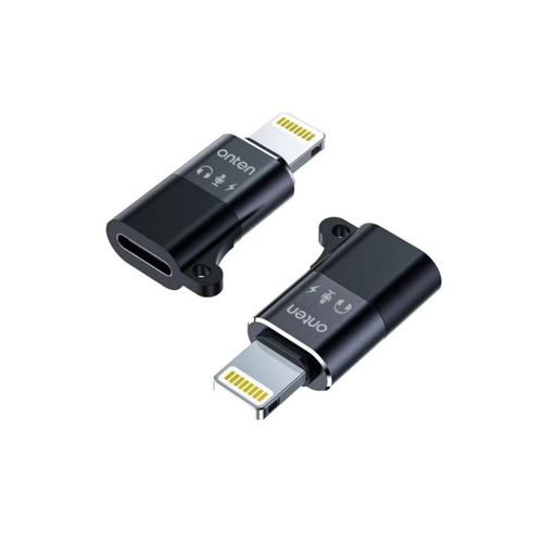 OTN-LT106 Lightning Male to USB-C Female Adapter for Audio, Charging, and Data