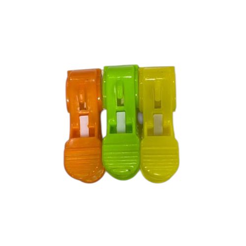 Heavy-duty plastic clothes peg set - assorted colors