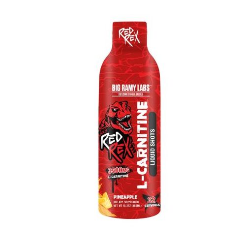 Ramy Labs Red Rex Liquid Carnitine 3500 mg 32 Servings - Advanced L-Carnitine, Fat Metabolism & Cellular Energy Matrix - Non-GMO & Gluten-Free