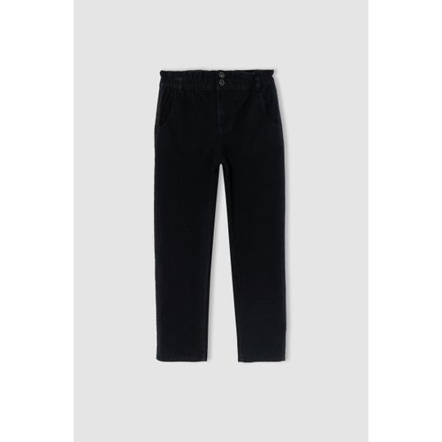 Girl Mom Fit Trousers - Black