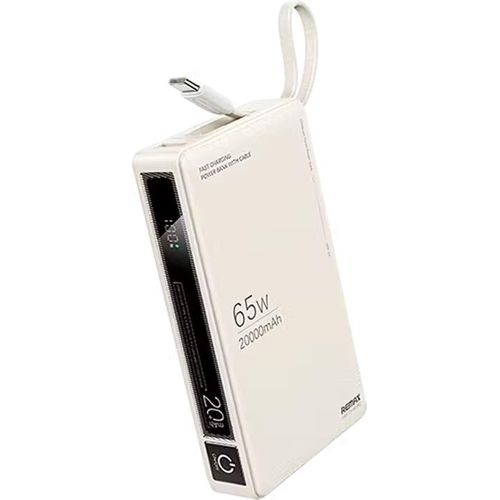 ريماكس RPP-87 باور بانك 20000 مللي أمبير 65 وات بكابل يو إس بي-سي مدمج – بيجي