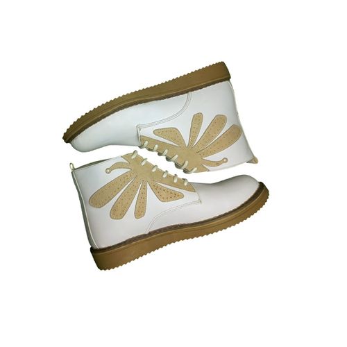 Women’s Winter Lace-Up Ankle Boots – Padded Faux Leather with Stable Sole