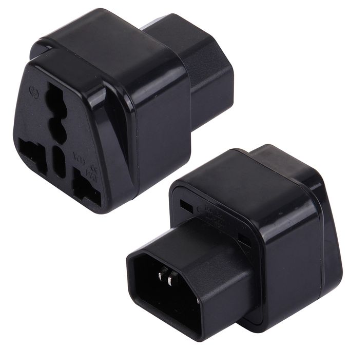 WD-320 Portable Universal Plug To C13-C14 Socket Adapter Power Travel Converter