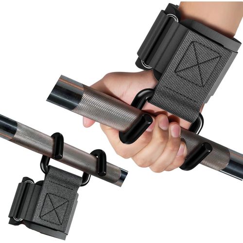 Weight Lifting Hooks for Men and Women (Pair), Heavy Duty Gym Lifting Wrist Strap Hook for Deadlifts, Pull-Ups, Strength Training