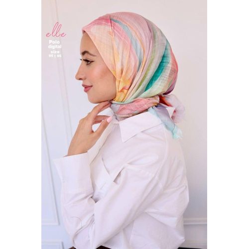 Soft Cotton Patterned Hijab Scarf for Women - Elegant Casual Wrap
