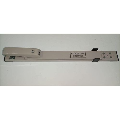 HD-45L 24/6-26/6 Stapler, with Long Lever Ruler - Made in India - Beige