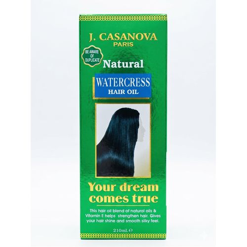 Natural Watercress Hair Oil for Strengthening and Shine 210ml
