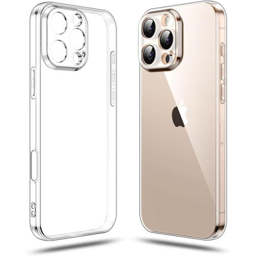 Camera Protective Case Compatible with iPhone 16 Pro Max 6.9-Inch, Mobile Phone Case iPhone 16 Pro Max Thin Soft Silicone Anti-Yellow Protective Case - Clear