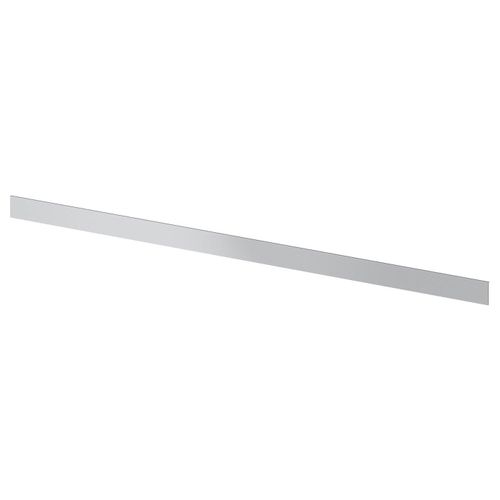 Cover strip and fittings Silver kitchen backsplash, plastic base