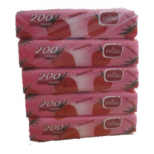 Folda Tissues - 200 Pcs - Set Of 5 - (77)