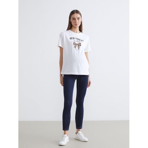 Belly Panel Slim Mom Women's Jeans