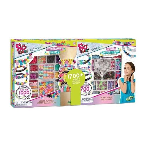 Tasia - So Beads Plus Alphabet Jewellery Bundle 1700 Pieces - B0006-A