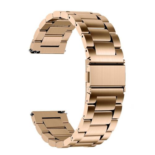 Strap Band Stainless 22MM For Samsung galaxy watch 3 45mm /watch 46mm/Gear S3/Huawei watch GT2E/GT (42mm,46mm)/GT2 Pro/GT2 46MM/honor Magic Watch2 46mm/Amazfit GTR 47mm/GTR 2/2e (Rose gold)