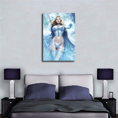 ZL Emma Frost Wall Art Home Wall Decorations for Bedroom Living Room Oil Paintings Canvas Prints/161 (Unframed,12x18inch)