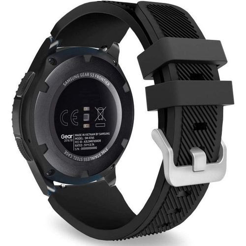 Sport Silicone Band for Samsung Galaxy Watch 3 45mm/Gear S3 Frontier/Classic/Galaxy Watch 46mm/Huawei Watch GT2 Pro/GT 2e/GT 46mm/GT2 46mm/Ticwatch Pro 3, Silicone Strap Fit 22mm Band