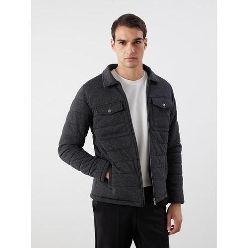 Slim Fit Collared Neck Men's Coat