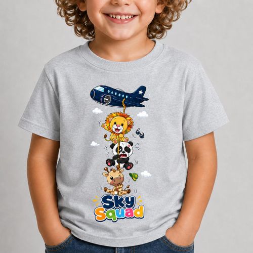 Kids Cotton Printed T-Shirt