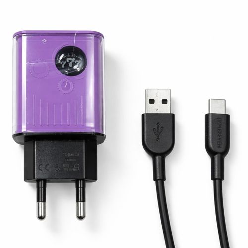 T7-221 Dual USB Charger – 15W Fast Charging – LED Indicator – Type-C Cable – Multiple Protection