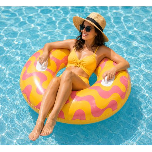 Large Swim Ring with Comfortable Handles – 91 cm