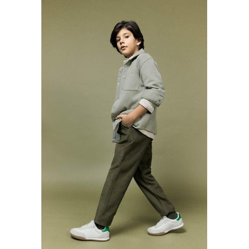 Boy Regular Leg Velvet Trousers