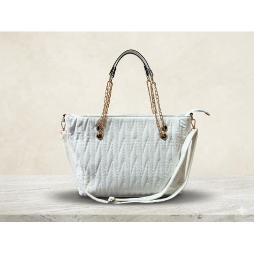 Premium Quilted Tote Bag for Women – Elegant Chain Straps & Spacious Interior – Chic Shoulder & Crossbody Bag