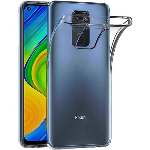 جراب حماية من مايجين لموبايل شاومي مي ريدمي نوت 9 برو / ريدمي 10X 4G، جراب ناعم ومصنوع من بولي يوريثين مقاوم للحرارة، ممتص صدمات من جل مطاط ومزود بغطاء خلفي شفاف، (6.53 بوصة)