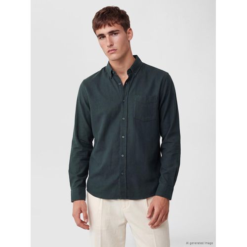 Regular Fit Men's Gabardine Shirt