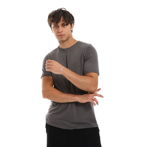 Half Sleeves Slip On Heather Grey Tee