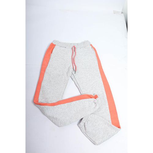 Girls sweatpants relaxed multi color-Gray & Pink-13/14Y