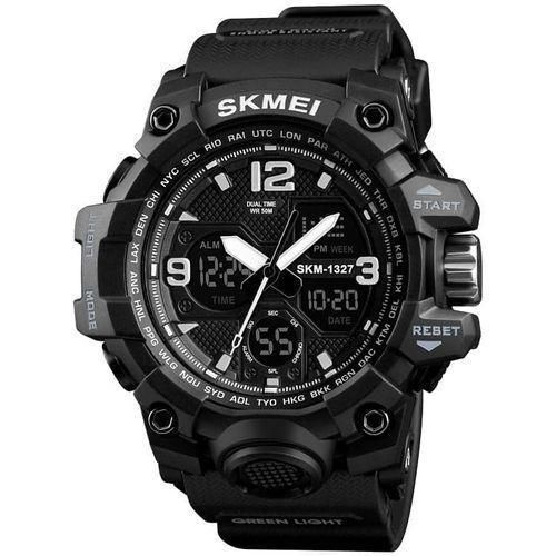Men's Watch Resin Bracelet, Black Dial 1327BK